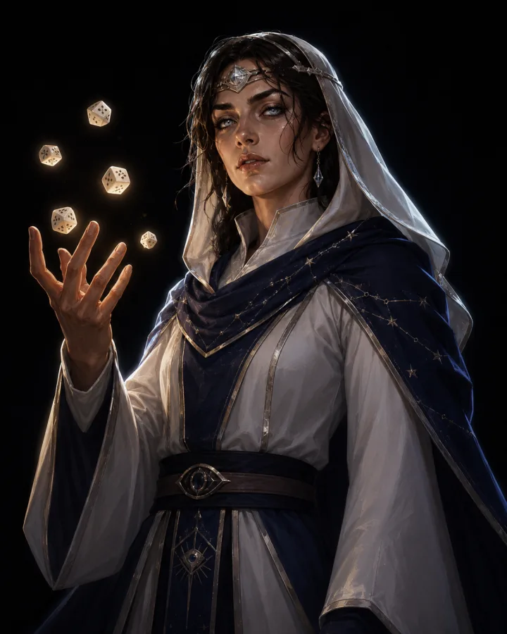 The Oracle, who reads the roll before it lands