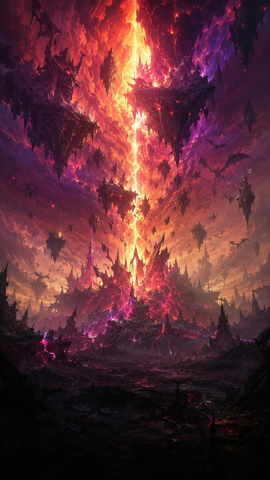 The Blightheart, the burning core of the Sundering