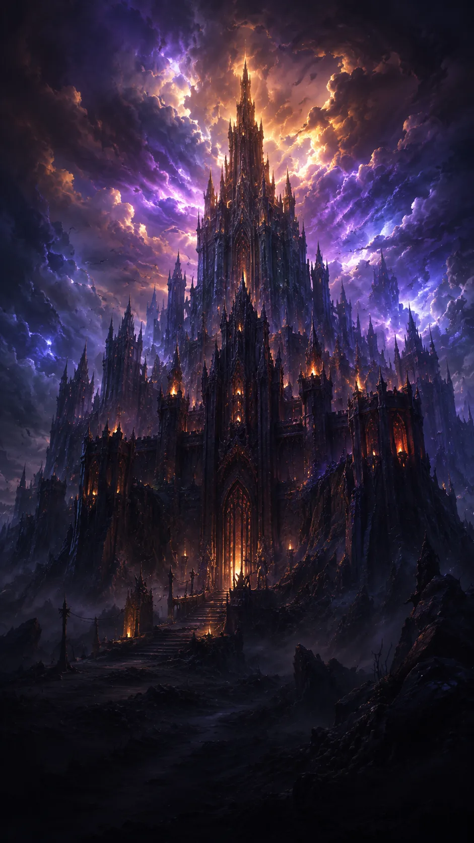 The Shadowhold, a black fortress over the Nightgate