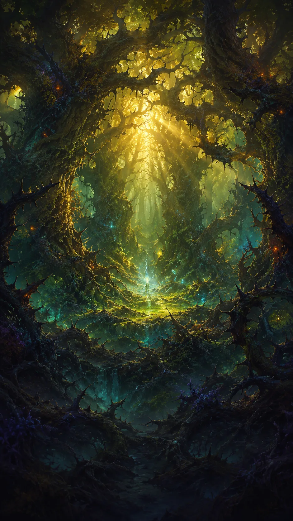 The Thornwood, an ancient corrupted fey forest